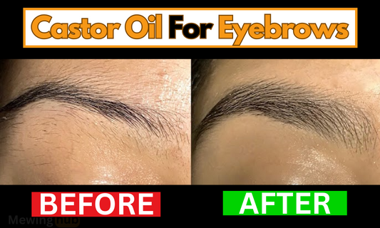 Before anf after eyebrow growth from castor oil