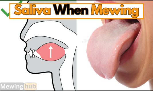 Illustration of proper tongue posture and a picture of a tongue