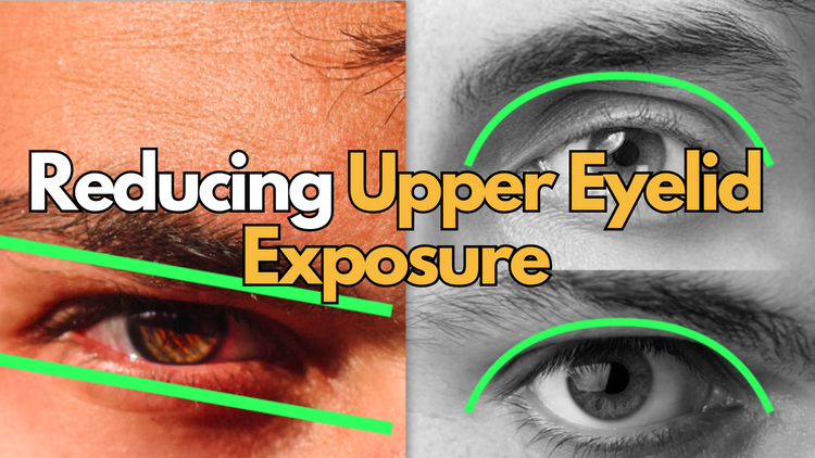 is it possible to get rid of upper eyelid exposure naturally