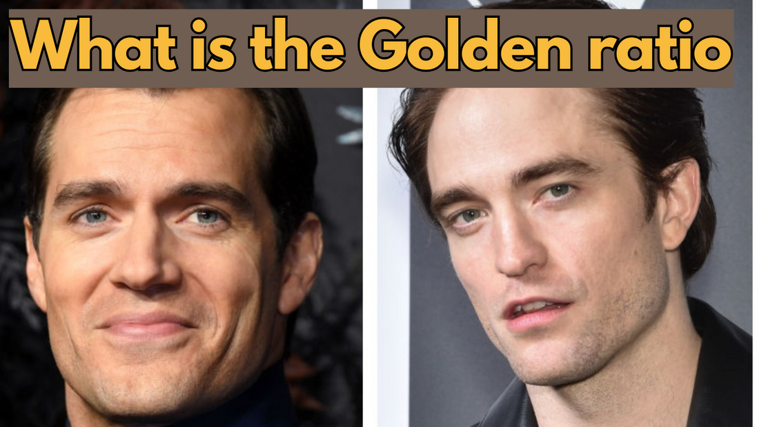 Images of celebrities with the golden ratio face.