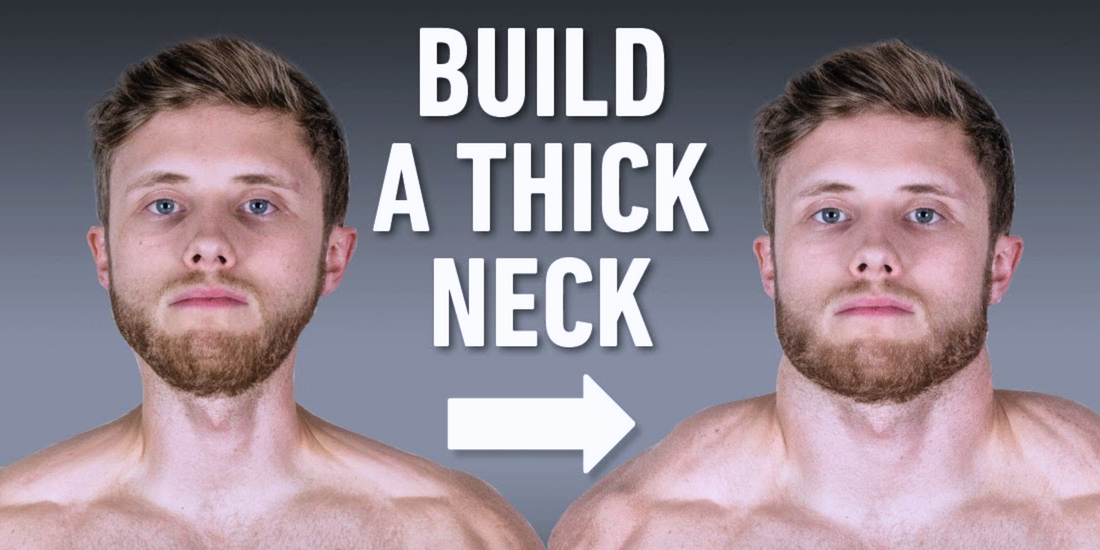 The image shows an edited video to show the effects of what a stronger neck makes to facial masculinity and attractiveness.