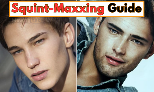 Two male models squiting showing the importance of squitmaxxing.