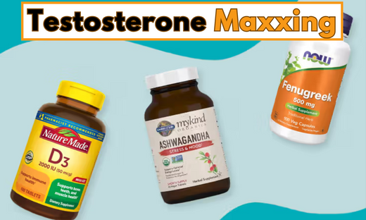 Image showing supplements for testosteronemaxxing.