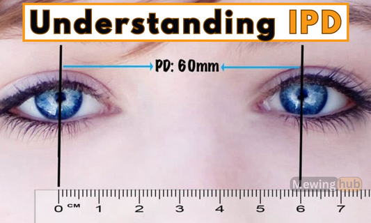 Image of of close up eyes explaining what is meant by IPD